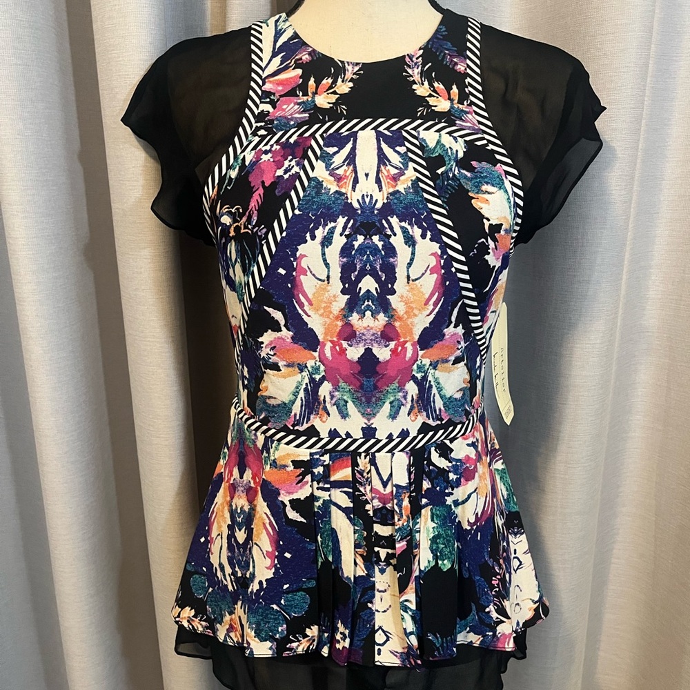 Vibrant Abstract Women's Blouse